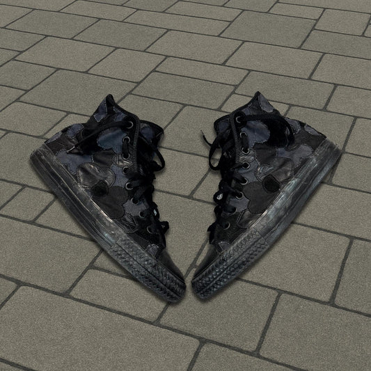 AW03 Number Nine Crying Hearts Patched Converse