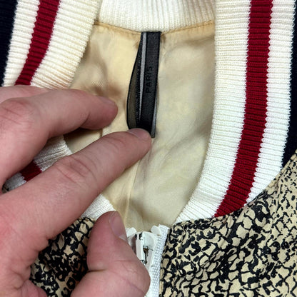 SS06 Dior Homme Python Print Silk Bomber Jacket