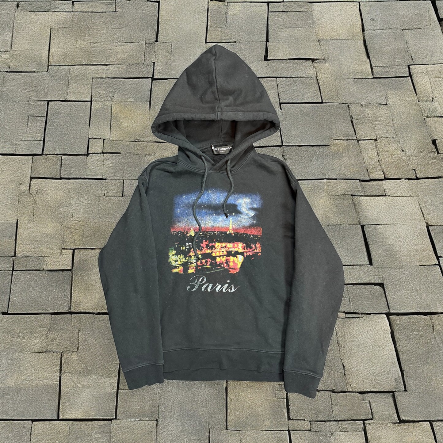 FW18 Balenciaga Paris Skyline Hoodie