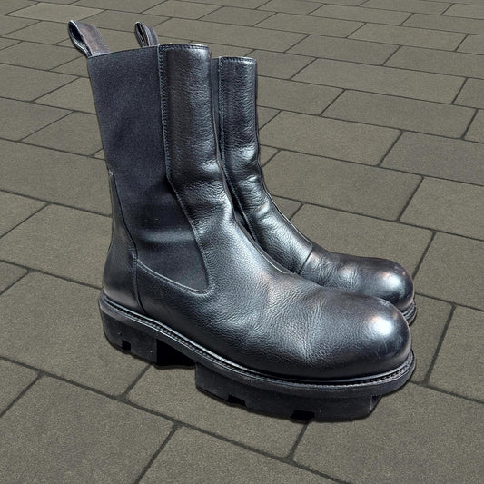 SS20 Rick Owens Leather Megatooth Bozo Boots