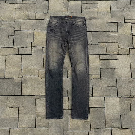 AW05 Undercover Black Skull Denim