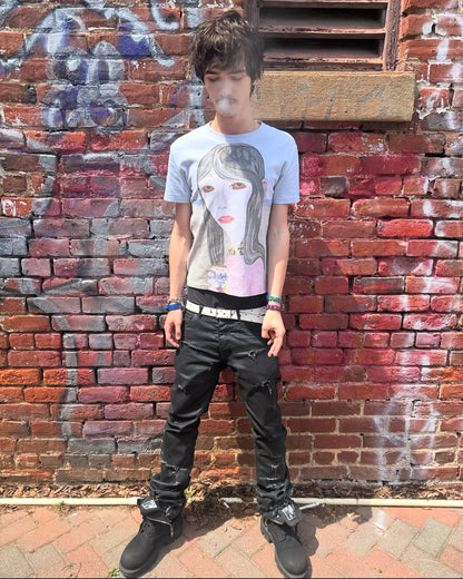 Rick Owens DRKSHDW Black Canvas Megatooth Boots