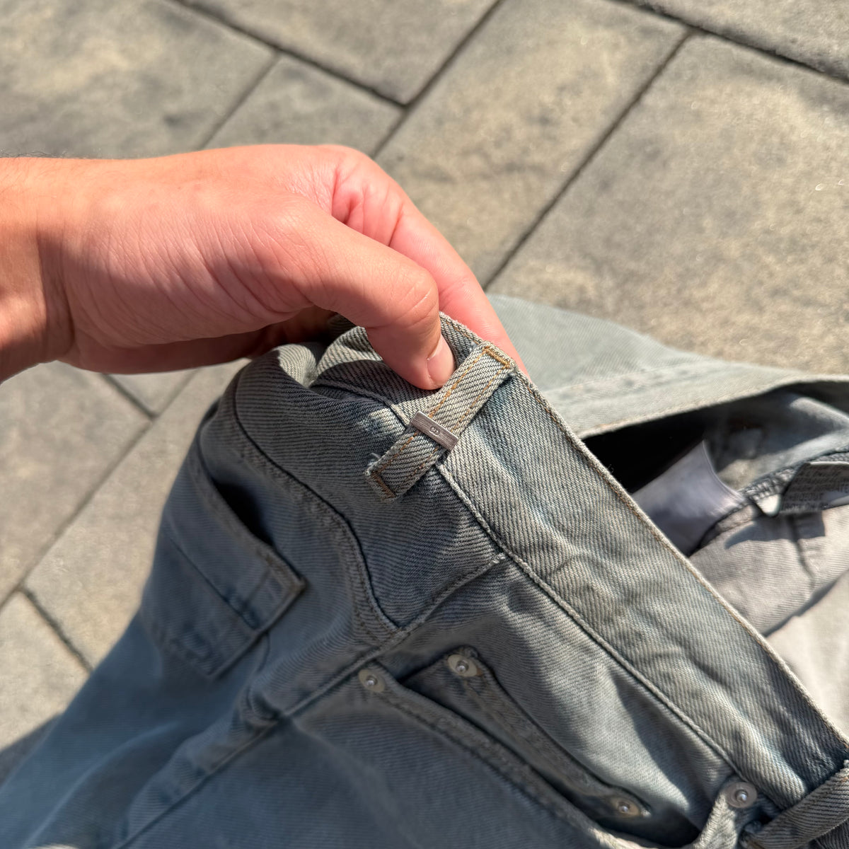 Dior Homme Grey Wash Skinny Denim