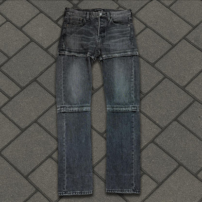 SS18 Balenciaga Black Convertible Denim