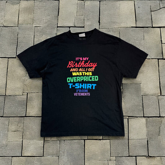 AW19 Vetements Birthday Tee