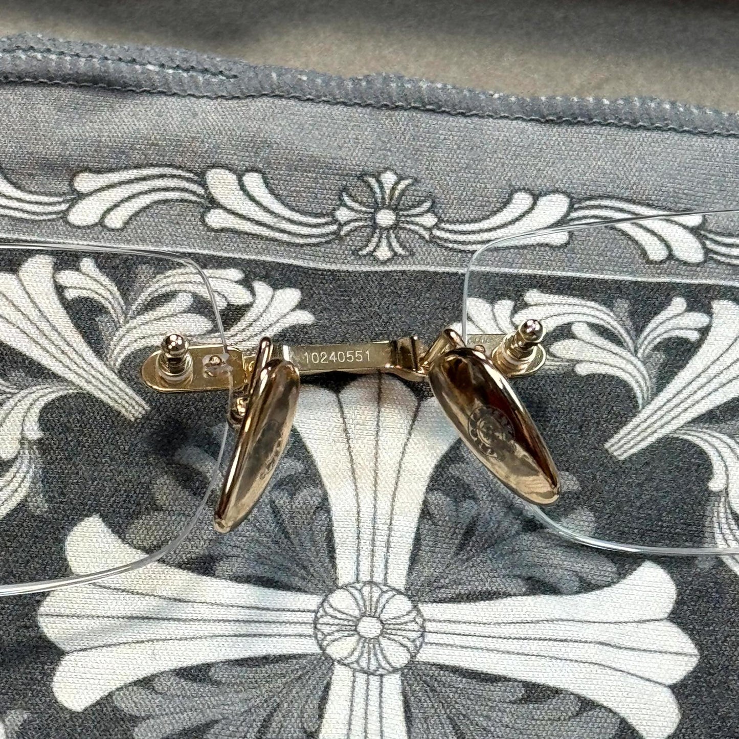 Chrome Hearts Deep I Gold Glasses