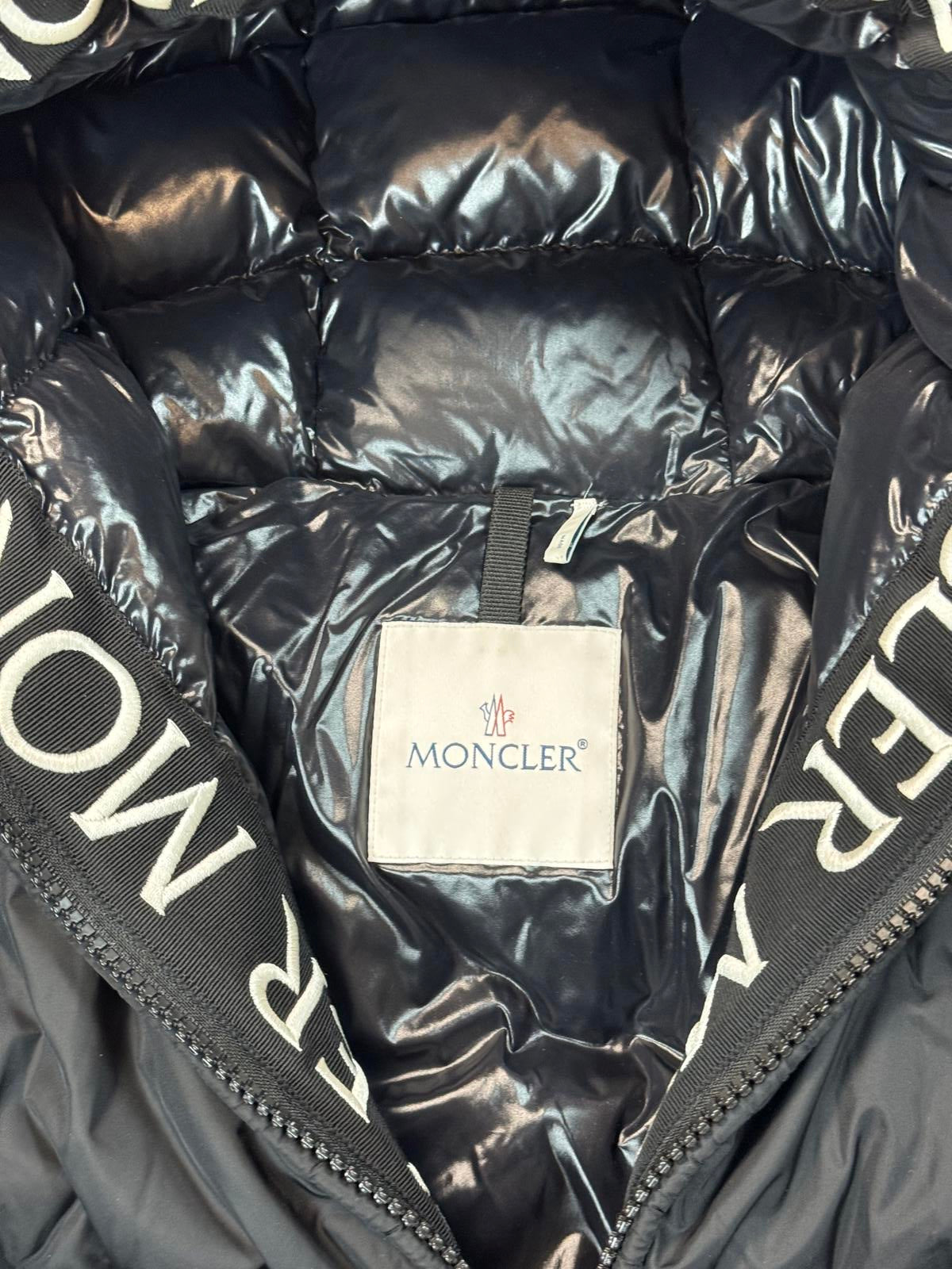Moncler Black Down Montcla Puffer Coat
