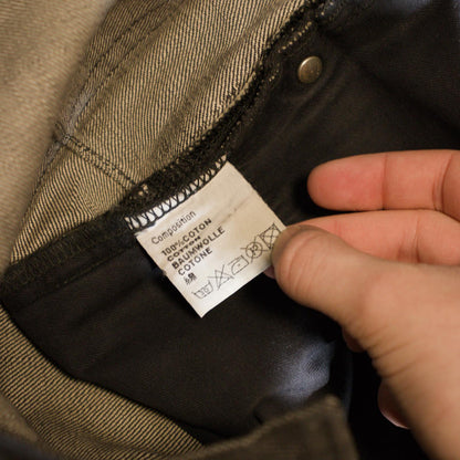 AW07 Dior Homme Black Waxed Luster Denim