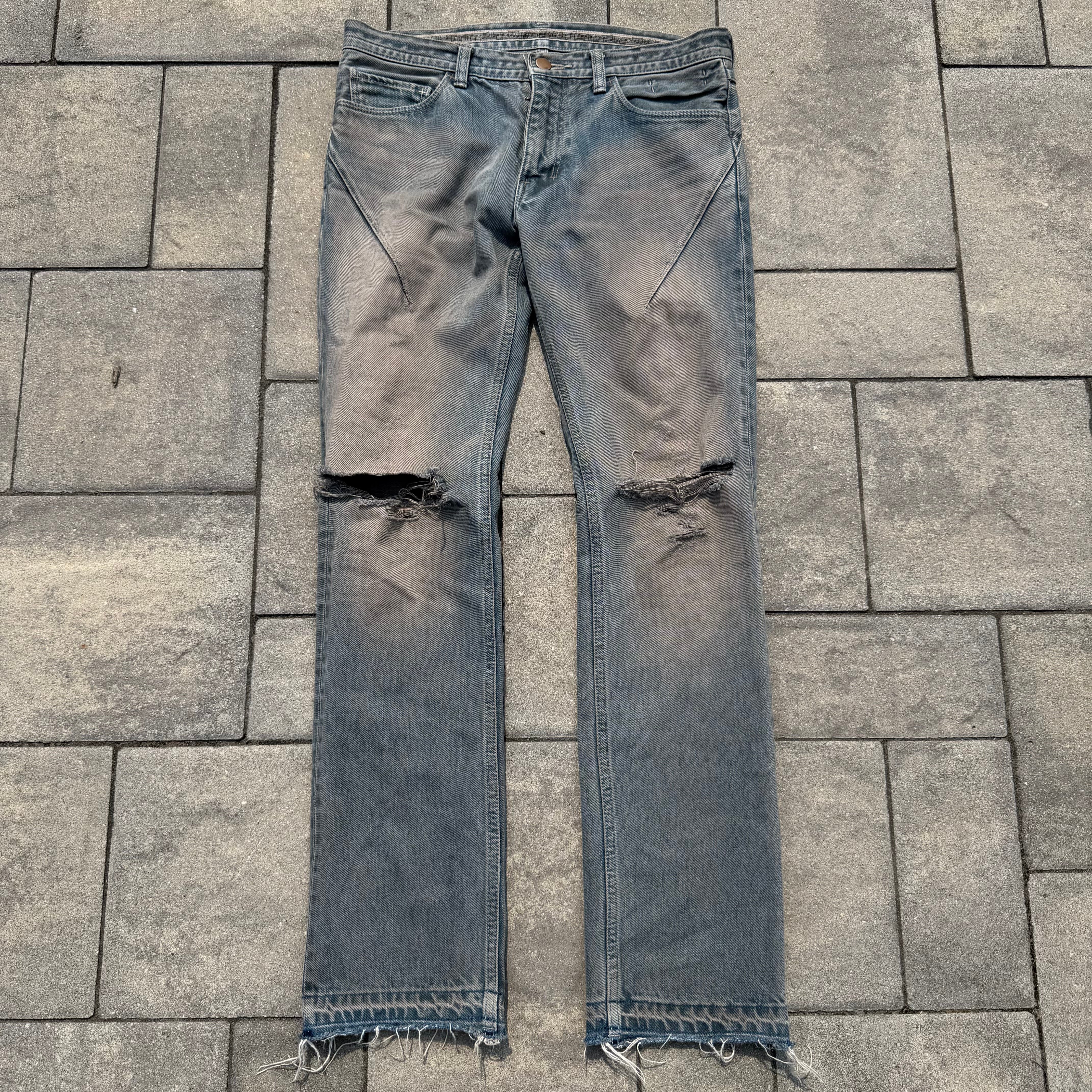 SS07 Number Nine Mudwash Pain Denim – Crybynoon Archive