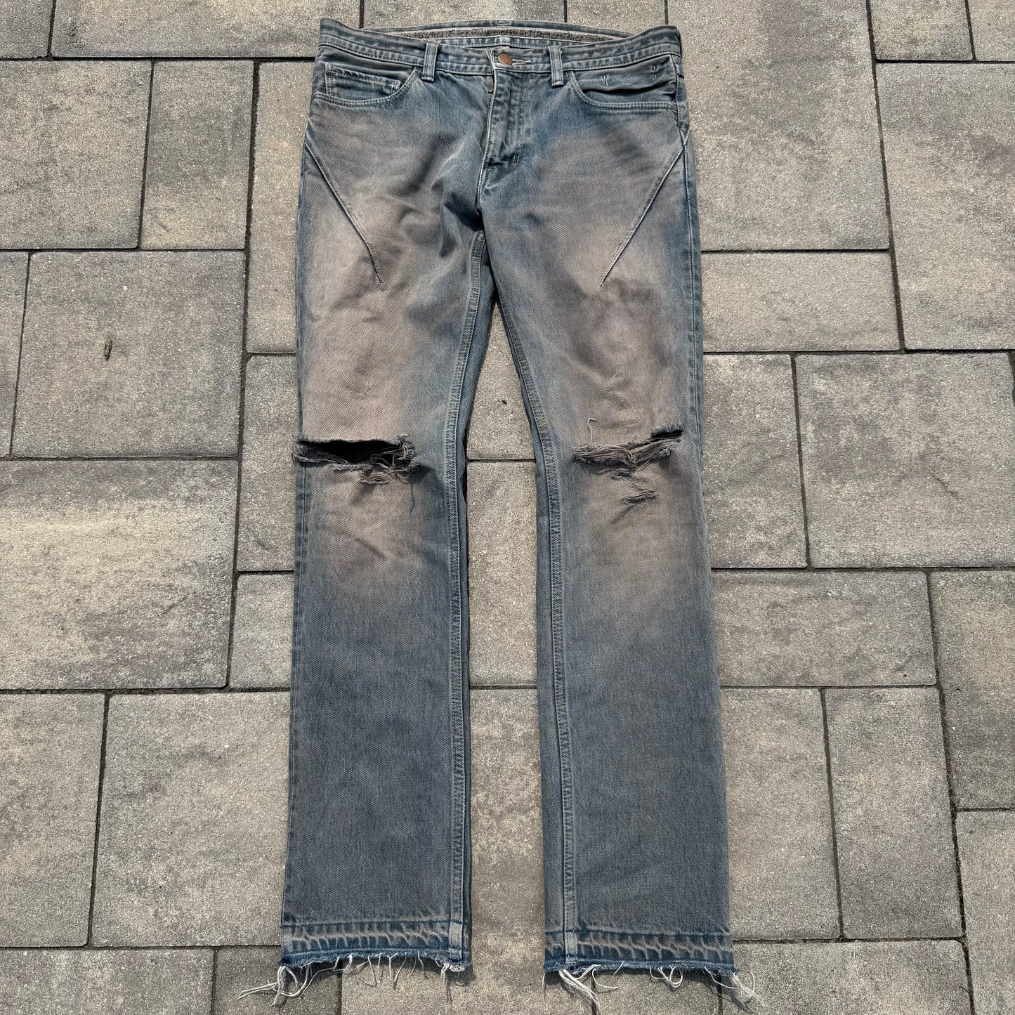 SS07 Number Nine Mudwash Pain Denim