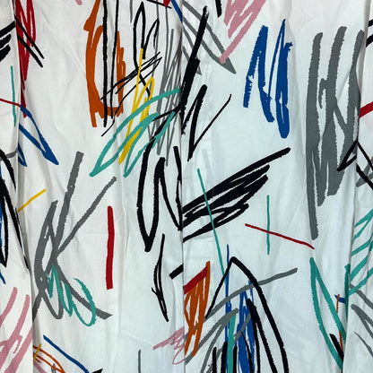 SS15 Dior Homme White Scribble Button Up Shirt