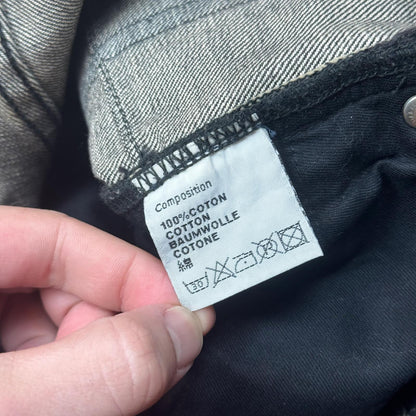 AW05 Dior Homme Black Waxed Denim