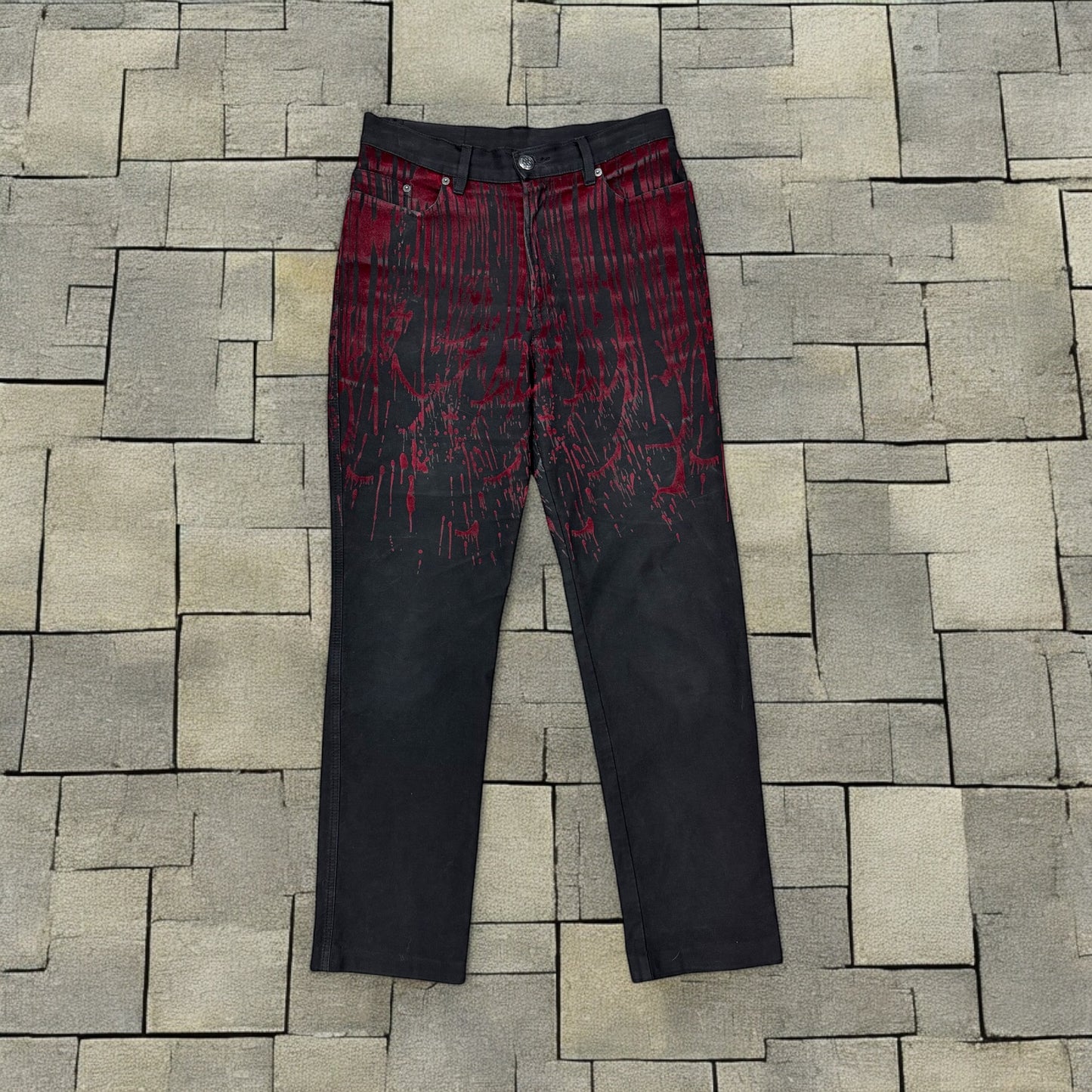 AW98 Jean Paul Gaultier Blood Drip Denim
