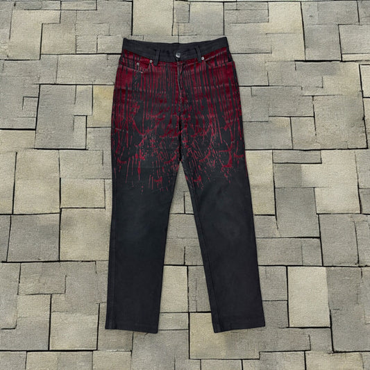 AW98 Jean Paul Gaultier Blood Drip Denim