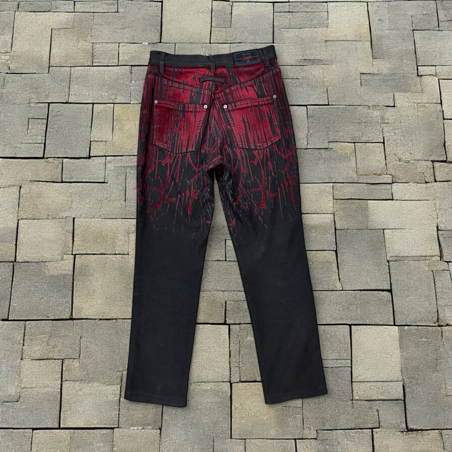 AW98 Jean Paul Gaultier Blood Drip Denim