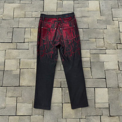 AW98 Jean Paul Gaultier Blood Drip Denim