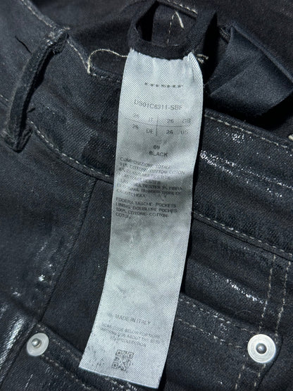 Rick Owens Waxed Bolan Denim