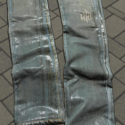 SS04 Dior Homme Bleu Clair Waxed Denim