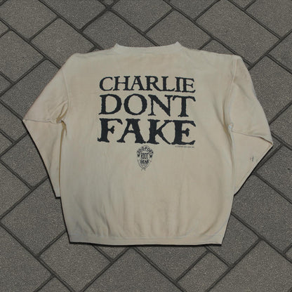 1991 Charles Manson Charlie Don’t Fake Crewneck