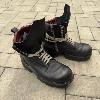 SS20 Rick Owens Leather Megatooth Boots