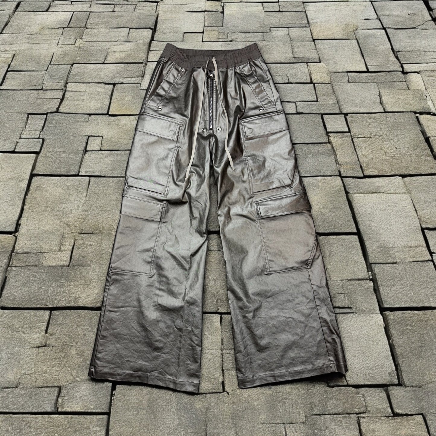 SS24 Rick Owens “Lido” Gun Metal Double Cargo Bela