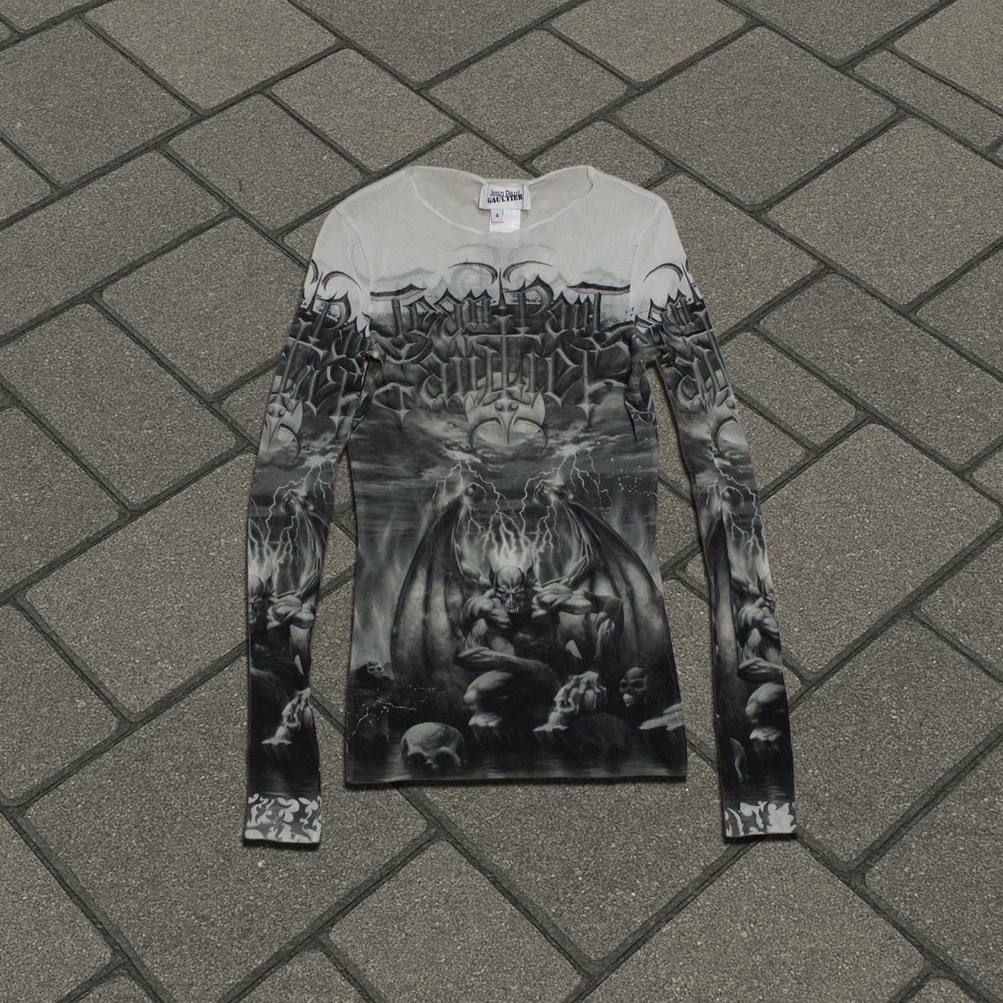 SS01 Jean Paul Gaultier ‘Satan’ Mesh Longsleeve