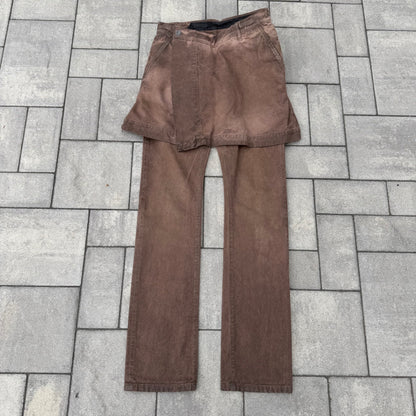 FW11 Rick Owens Resin Kilt Denim