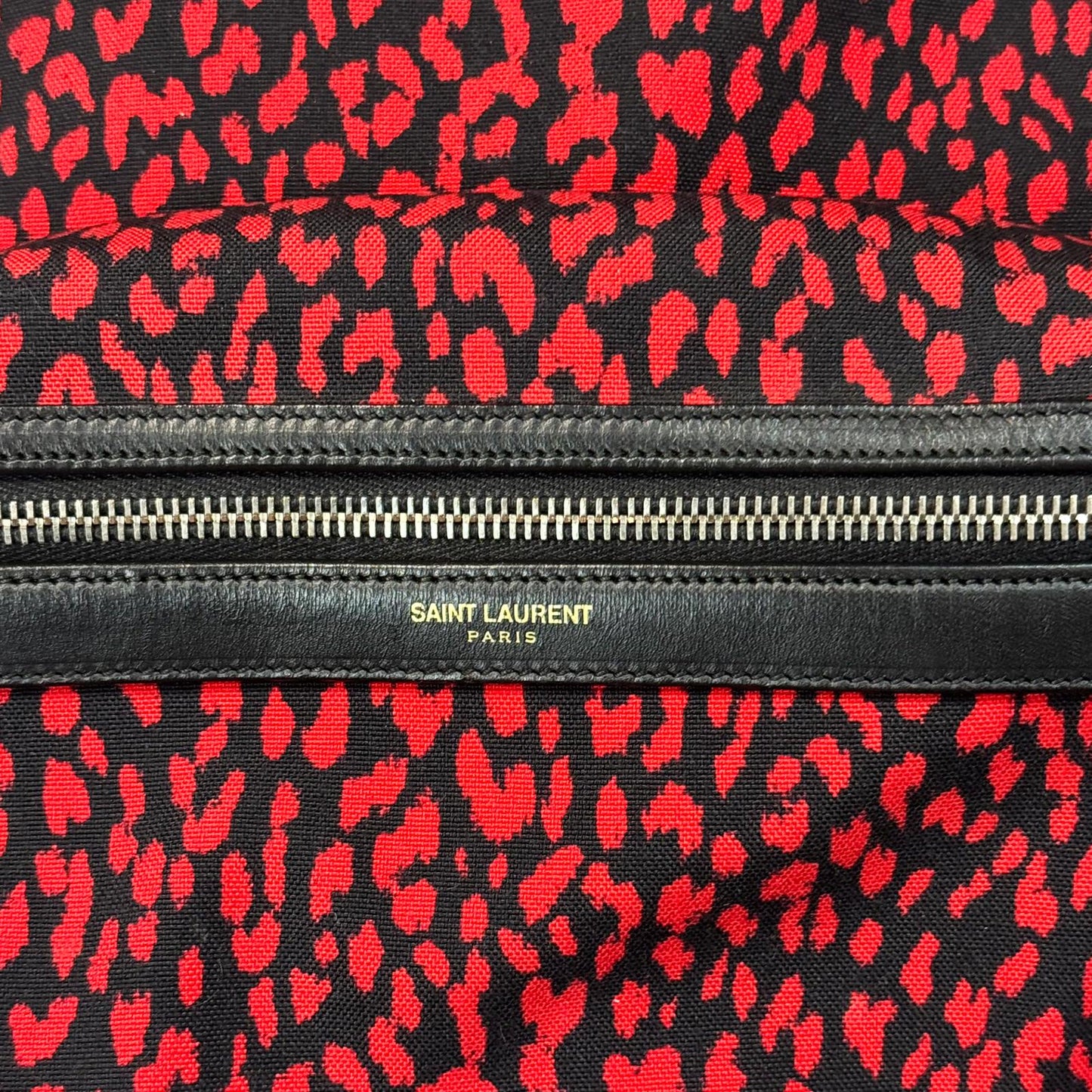 Saint Laurent Paris Red Babycat Backpack