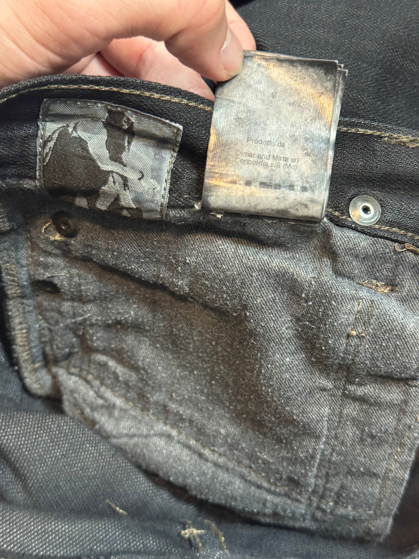 SS09 Rick Owens “Strutter” Banana Cut Denim