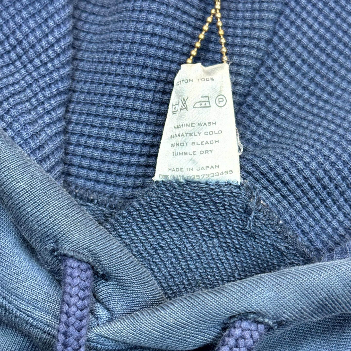 AW01 Number Nine Blue Crest Hoodie