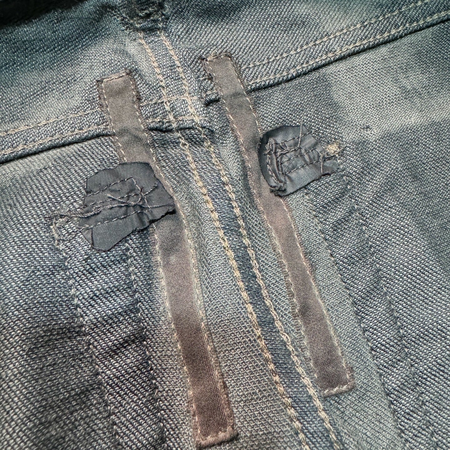 SS09 Rick Owens “Strutter” Hog Wash Banana Cut Denim