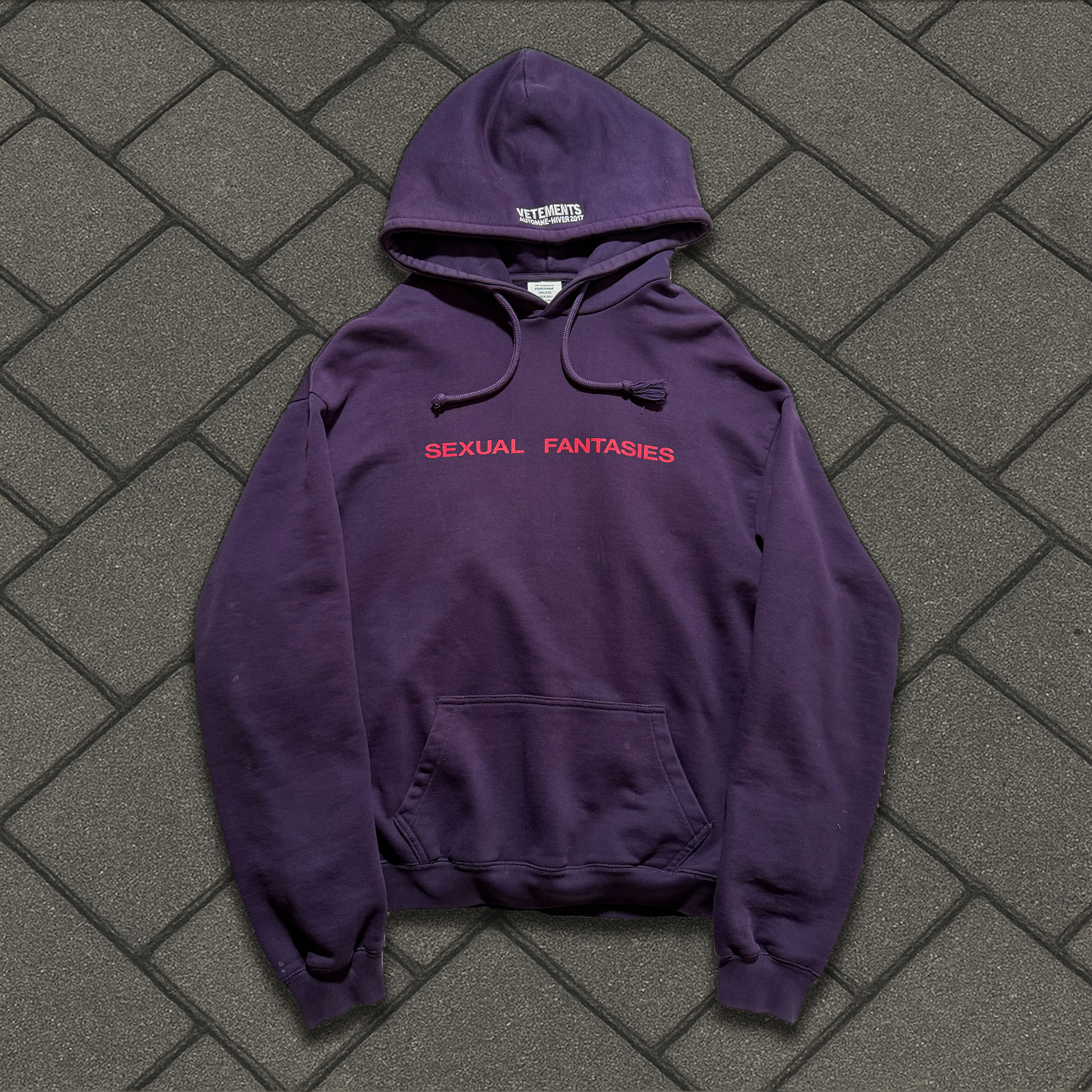 AW17 Vetements ‘Sexual Fantasies’ Hoodie
