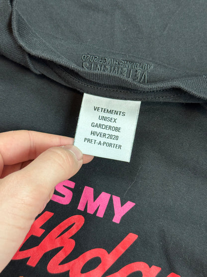 AW19 Vetements Birthday Tee