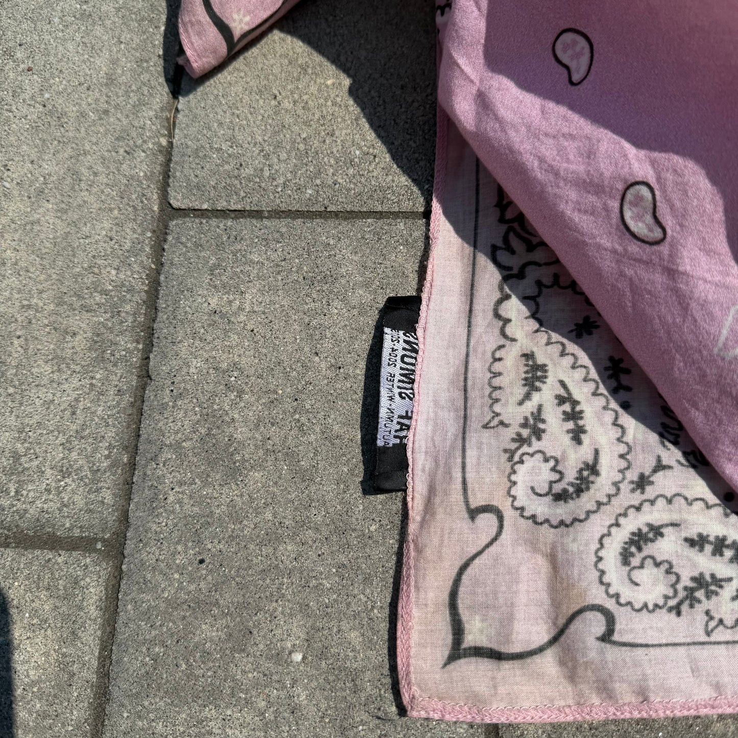 AW04 Raf Simons Pink Paisley Bandana