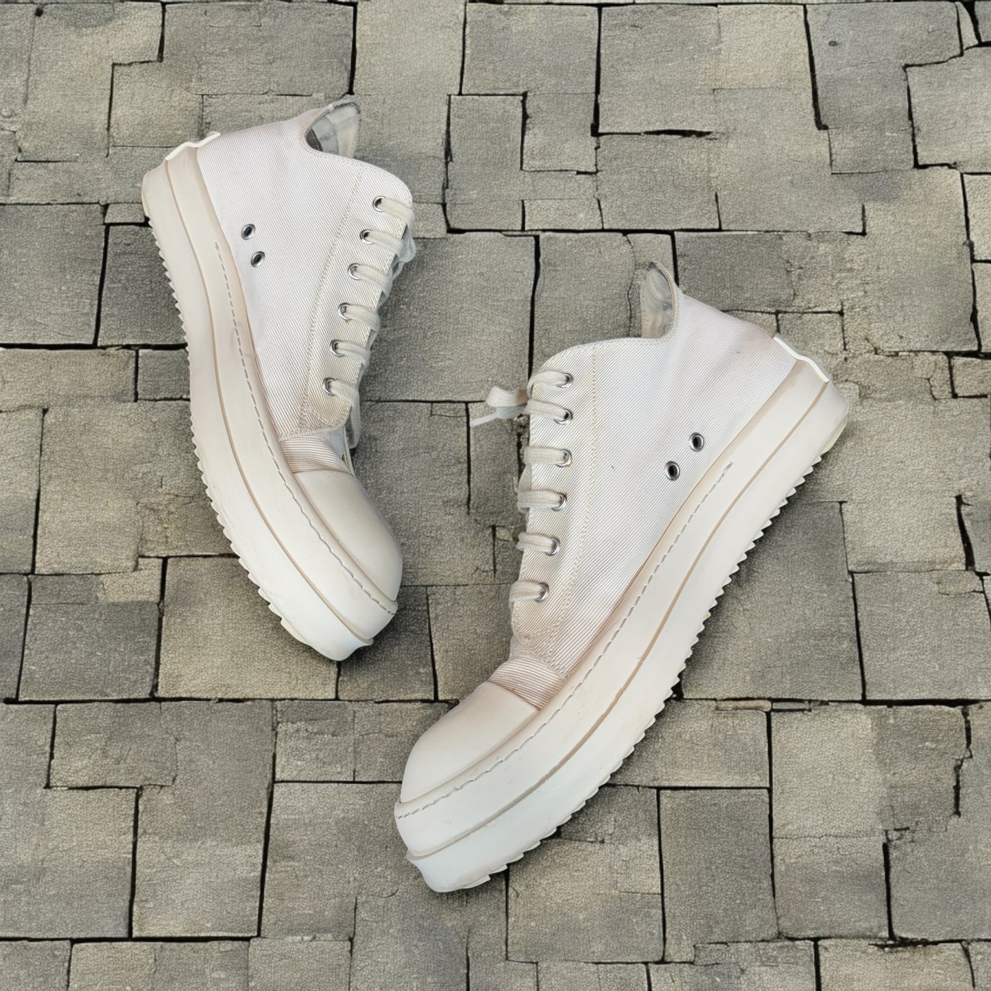 Rick Owens Milk Low Top Ramones