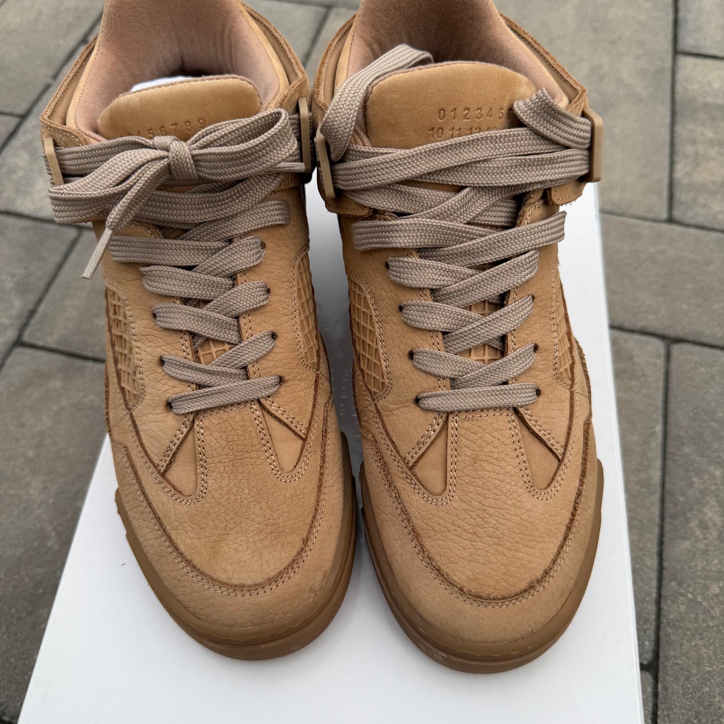 Margiela DDSTCK Mid Cream/Tan Sneaker