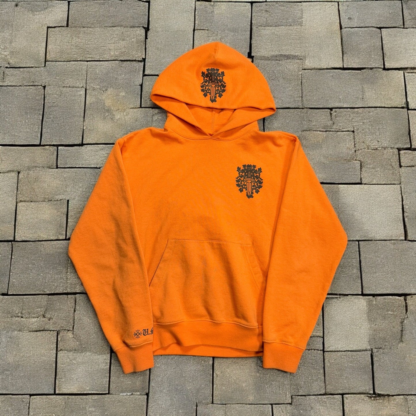 Chrome Hearts Orange Dagger Vine Hoodie