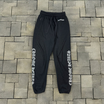 Chrome Hearts Black Spellout Sweatpants