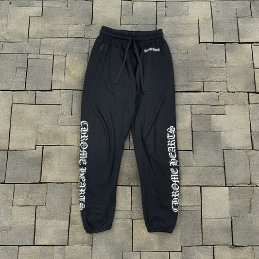 Chrome Hearts Black Spellout Sweatpants
