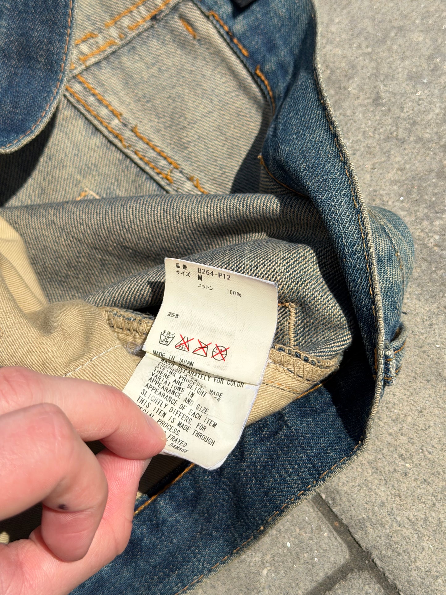 AW04 Undercover Red Yarn 68 Denim