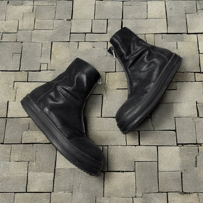 Rick Owens Waxed Middle Zip Ramones