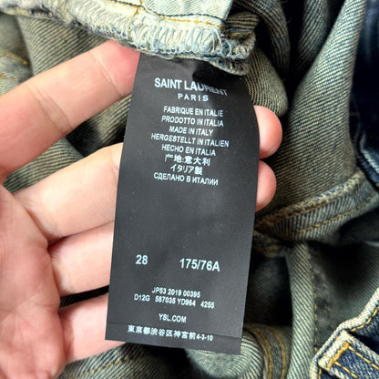 2019 Saint Laurent Paris Blue D02 Denim