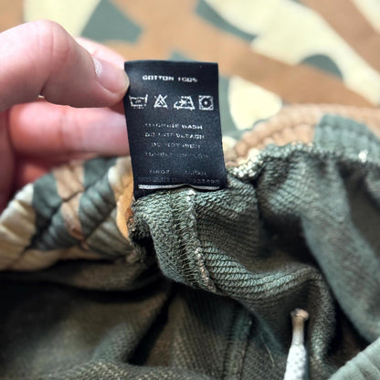 AW04 Number (N)ine Green Tribal Camo Sweatpants