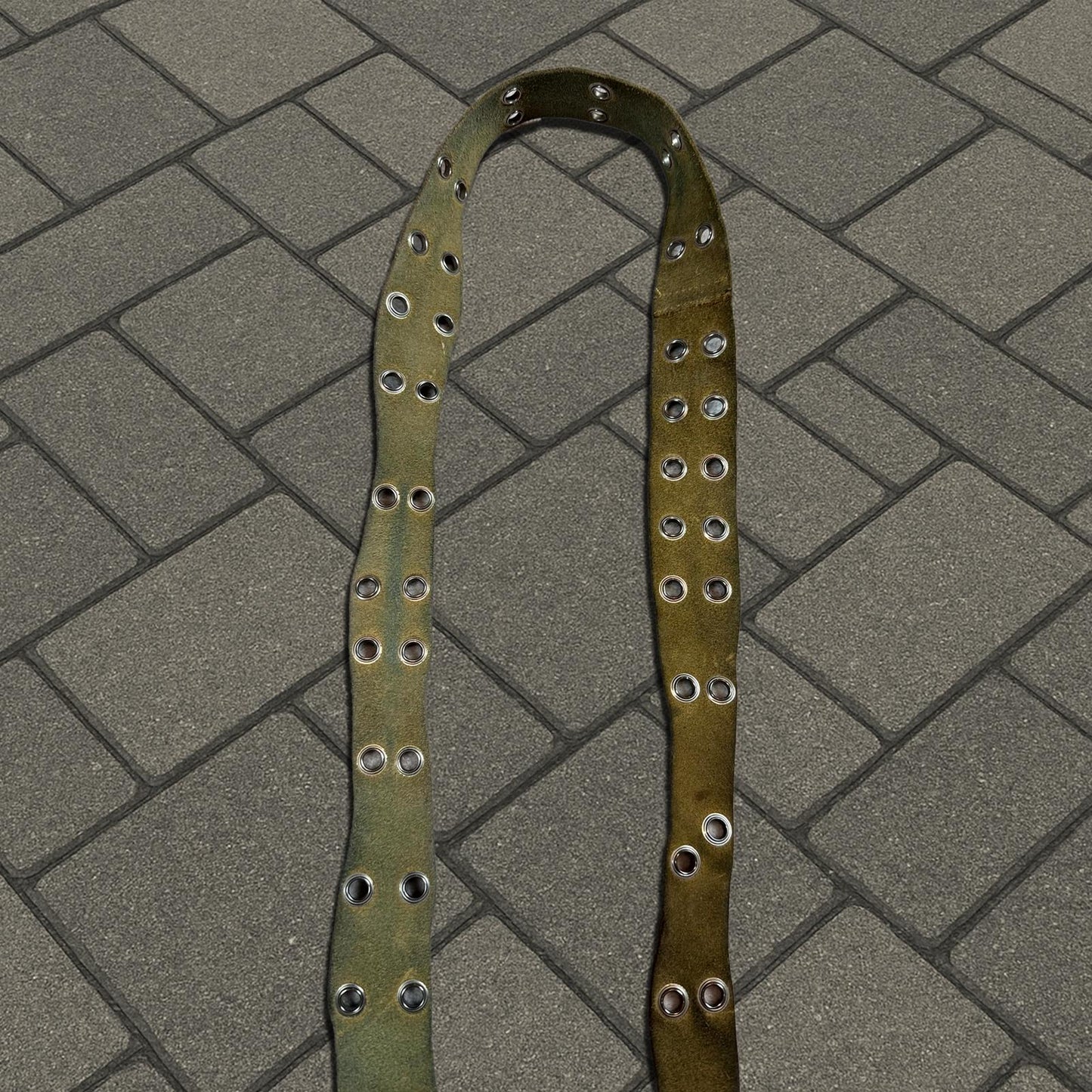 SS04 Undercover 'Languid' Distorted Suede Leather Belt