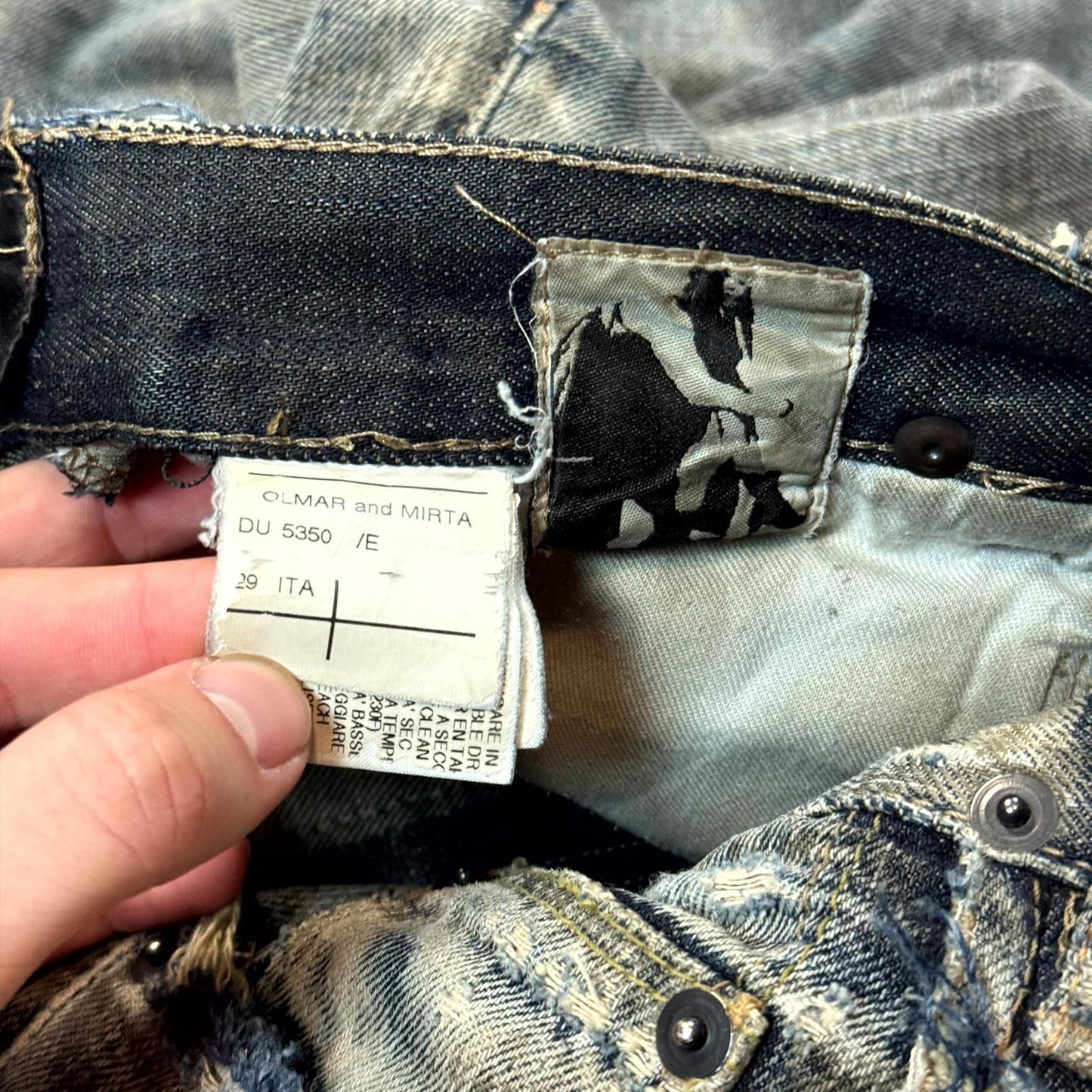 FW07 Rick Owens Dust Detroit Cut Denim