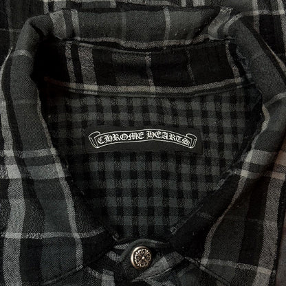 Chrome Hearts Black Celtic Cross Patch Flannel