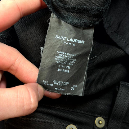 FW14 Saint Laurent Paris Black D02 Denim