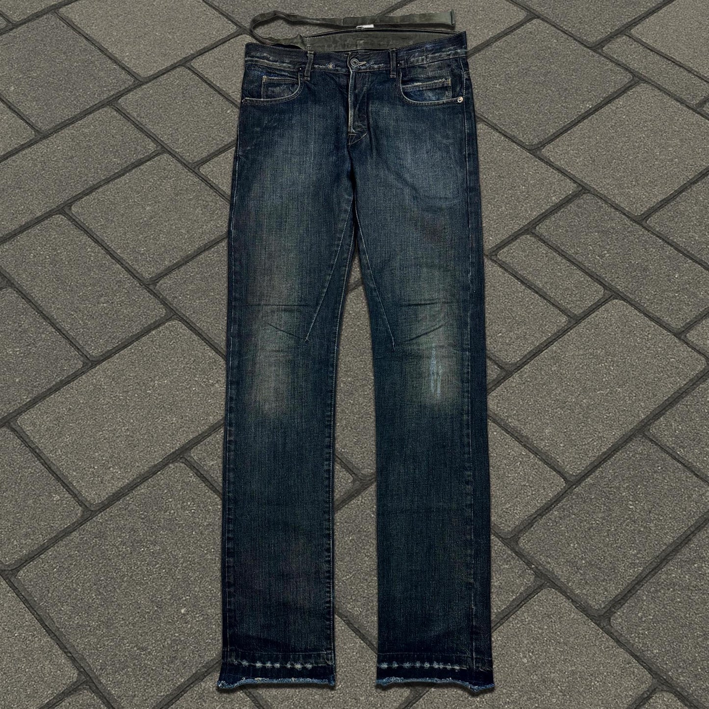 FW08 Rick Owens ‘Stag’ Clawmark Detroit Cut Denim