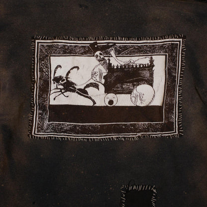 Thrashed Punk Patchwork Hoodie