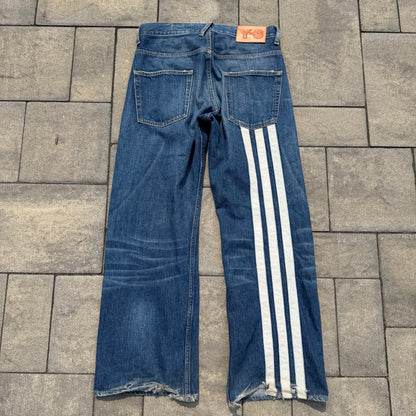 SS05 Yohji Yamamoto Y-3 Adidas 3 Stripe Denim